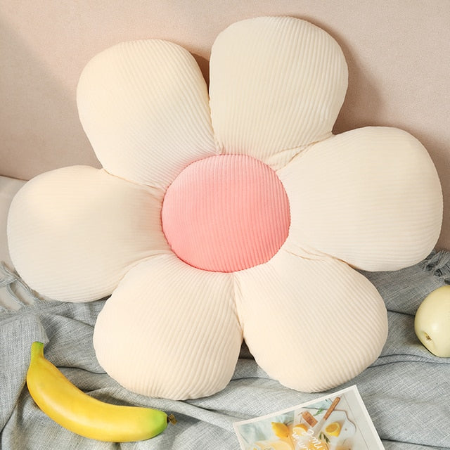 Stuffed Six Petal Flower Cushion Girly Room Decor