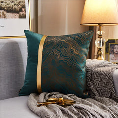 Cushion Cover Nordic Luxury Decorative Home For Sofa Pillowcase Case Seat Car Pillowcase Royal Silk Throw Pillows Covers 45x45CM